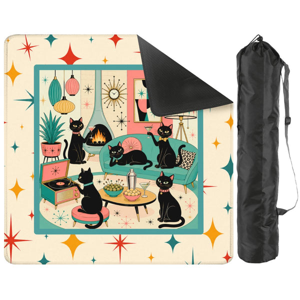 The Cool Cats Mahj Club Modcentric Mahjong Mat