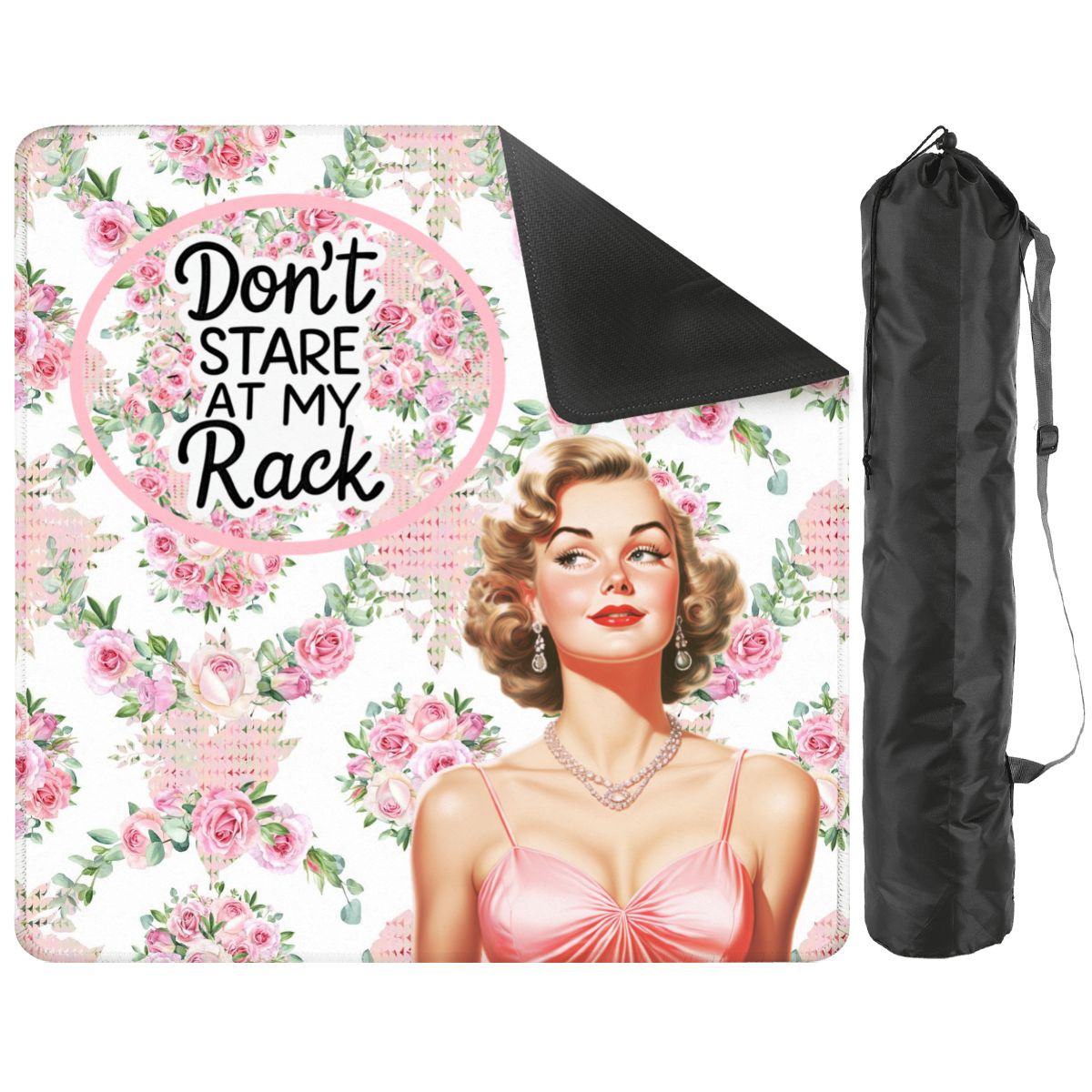 Funny Mahjong Mat, Don't Stare At My Rack - Splash of Color Co.