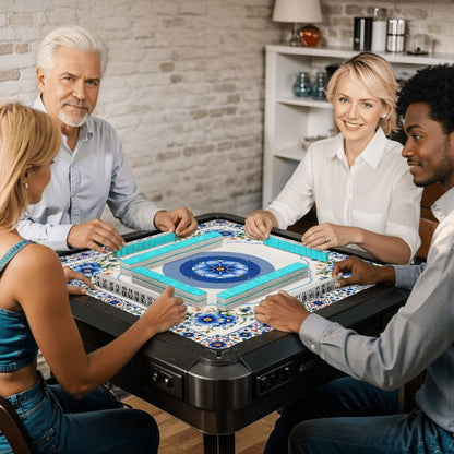 Blue Pottery Porcelain #2 Edition Mahjong Mat