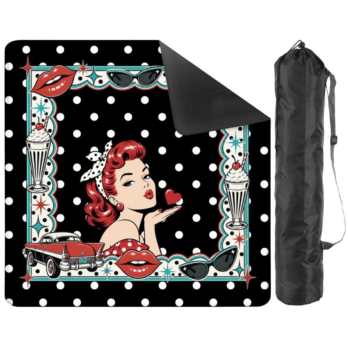 Modcentric 50s Polka Dot Mahjong Mat