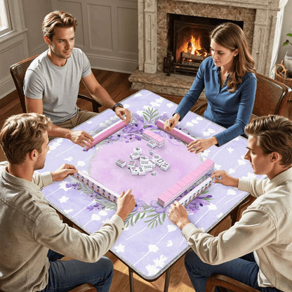 Lovely Lilac, Pale Pastel Purple Mahjong Mat - Splash of Color Co.
