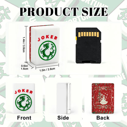 Whimsical Nostalgic Christmas American Mahjong Tiles And Carry Case Tote - Splash of Color Co.
