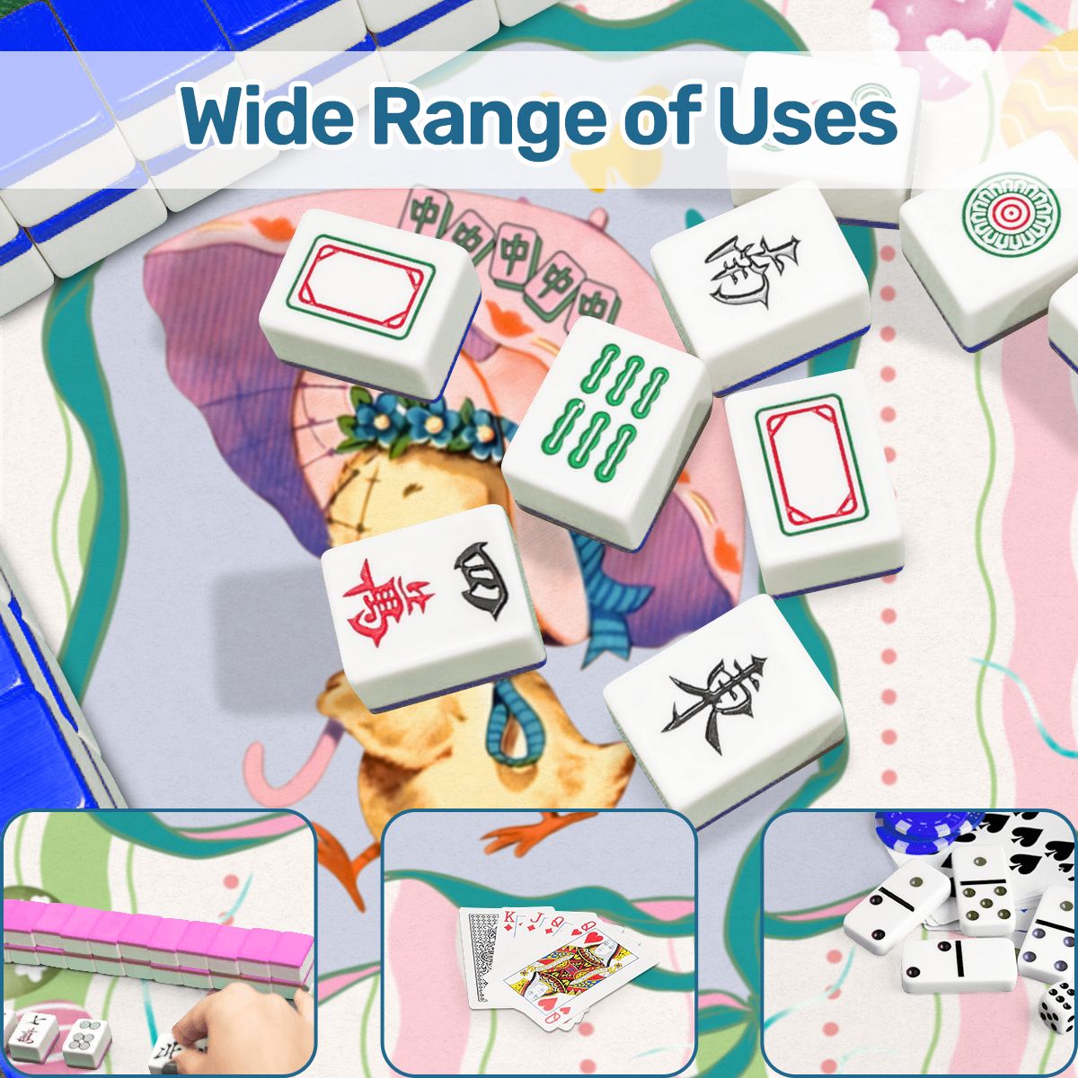 Chic & Giggles Springtime Bliss Mahjong Mat - Splash of Color Co.