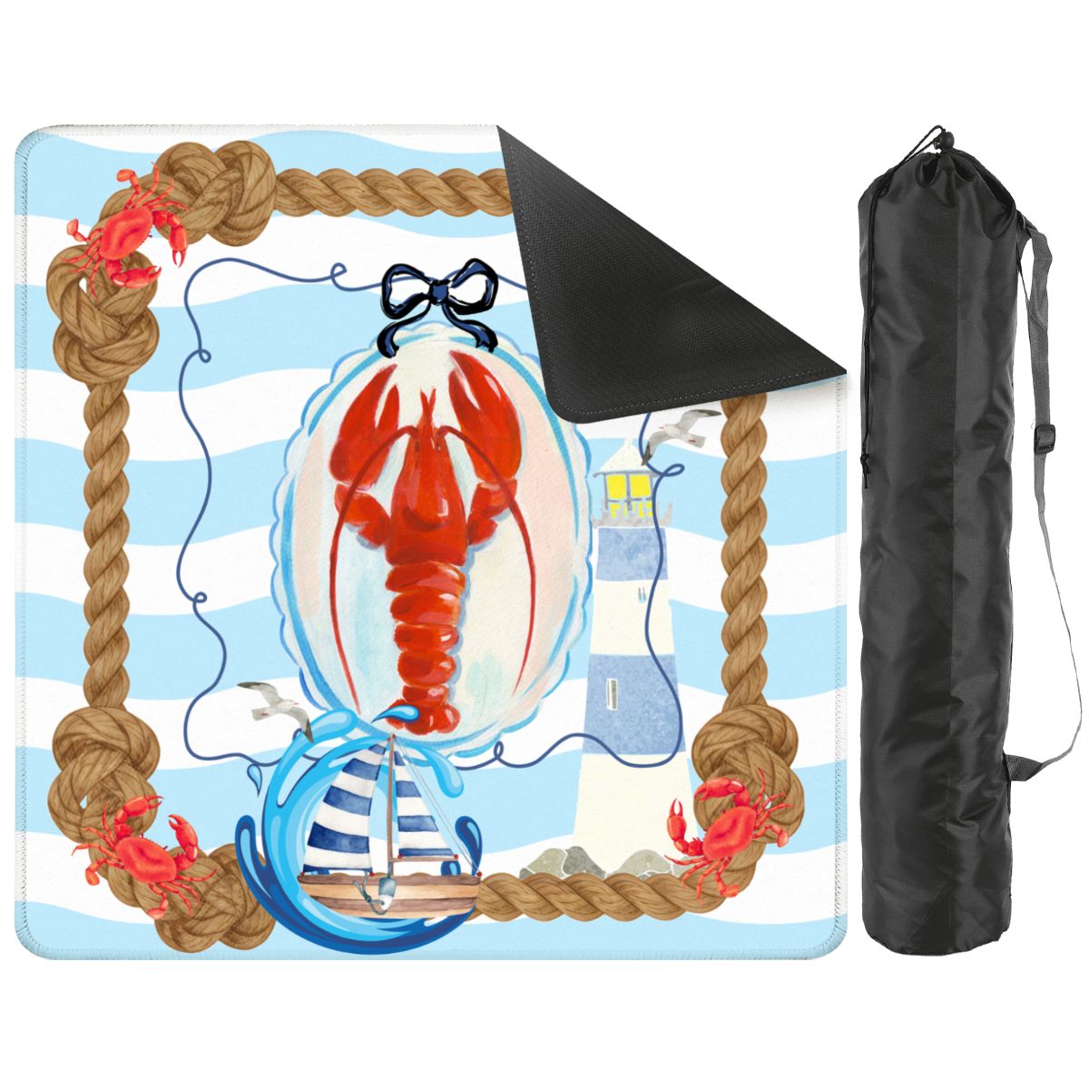 New England Nautical Mahjong Mat - Splash of Color Co.