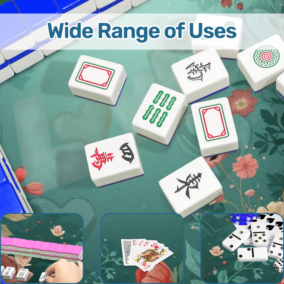 It Must Be Love, Vintage Valentine Roses Mahjong Mat - Splash of Color Co.