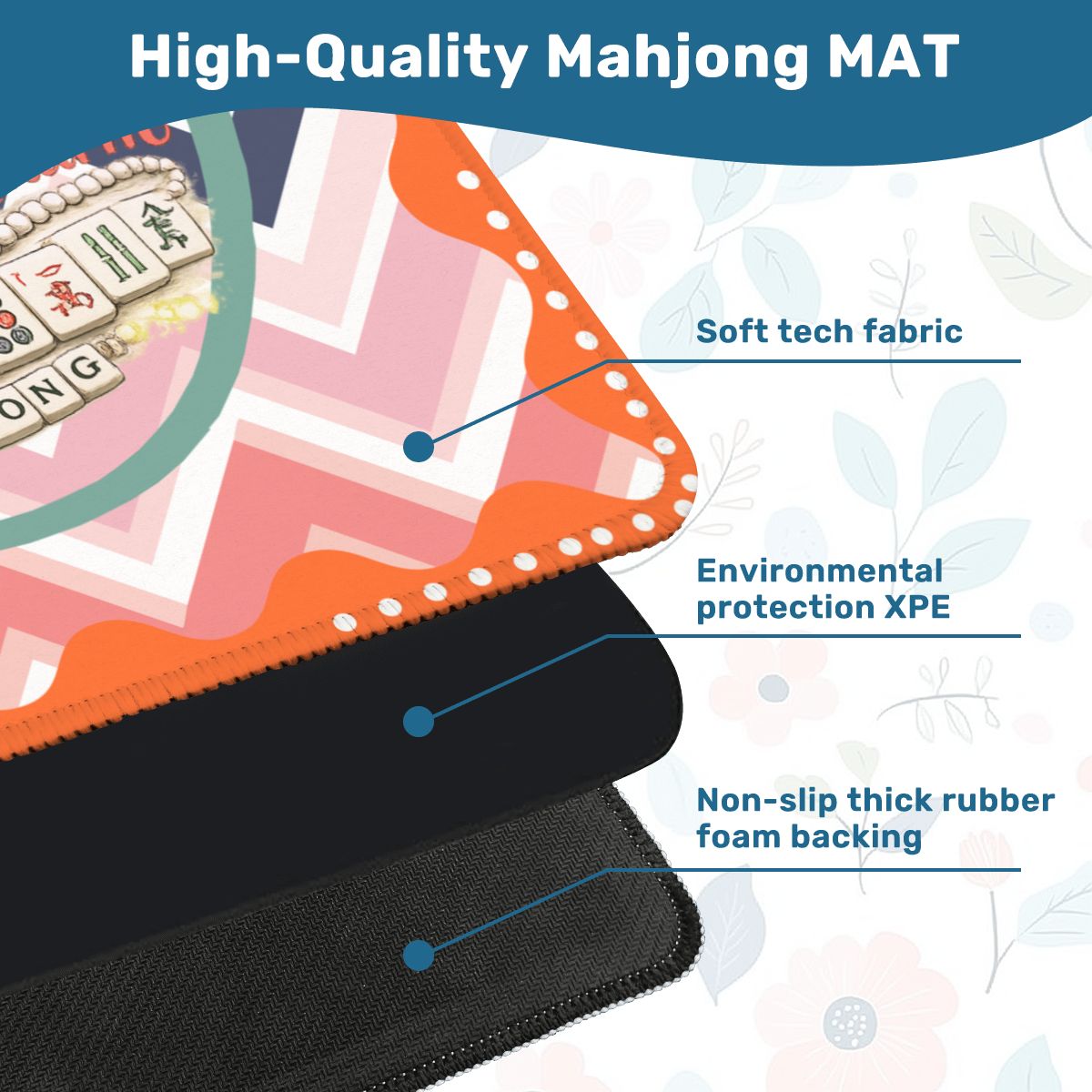 Just A Girl Who Likes Southern Charm And Mahjong Mini Travel Mahjong Mat (Ship Rolled up)