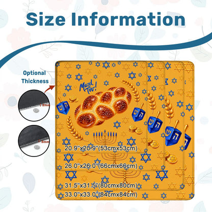 Mazel Tov Hanukkah Mahjong Mat - Splash Of Mahj And Color Co.