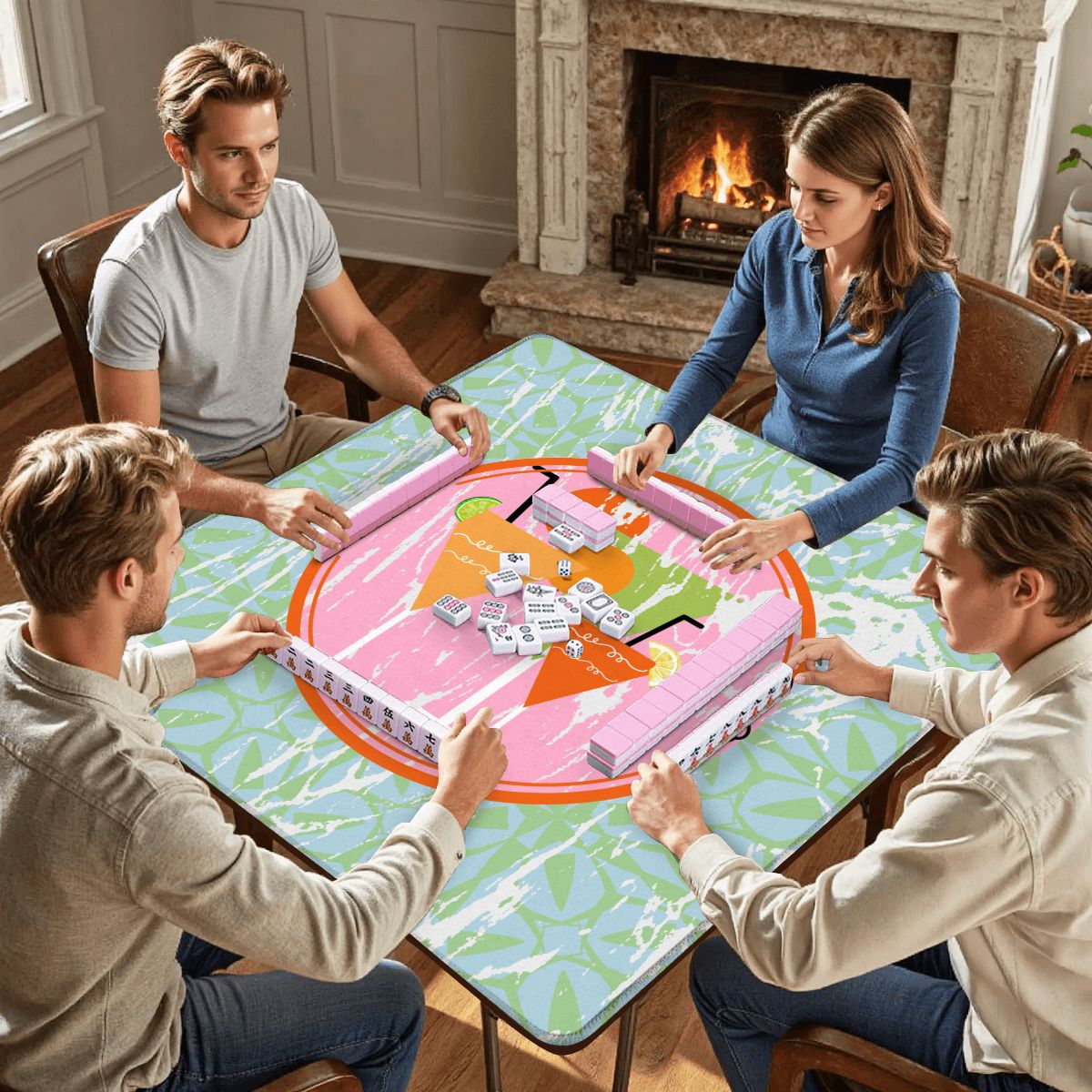 Modern Mixology Mahjong Mat - Splash of Color Co.