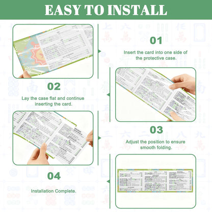 Modern Cosmic Fish 4 Mahjong Card Holder with Line Finder - Splash of Color Co.