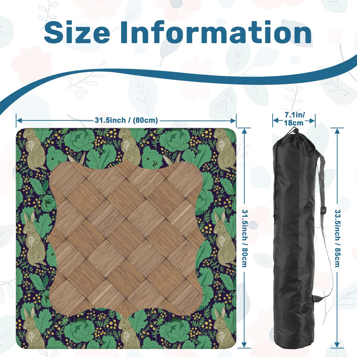 William Morris Rabbit Patch Mahjong Mat