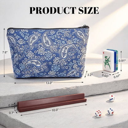 Aruba Blue Gold Fleck 3Layer Mini American Mahjong Set