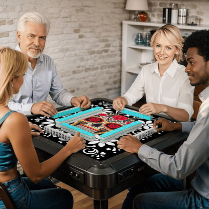 Sugar Skull Mahjong Mat - Splash of Color Co.