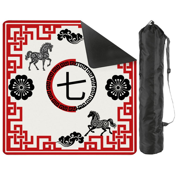Lucky Qi Asian Mahjong Mat - Splash of Color Co.