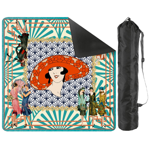 The Roaring 1920's Art Deco Mahjong Mat - Splash of Color Co.