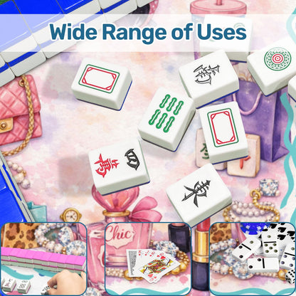 Retail Therapy Luxe Mahjong Mat, Bling, Bags And Tiles - Splash of Color Co.