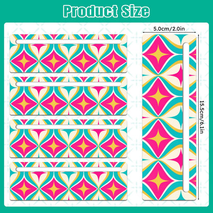 Modtastic Hot Pink And Aqua Mahjong Line Reader 4 Pack