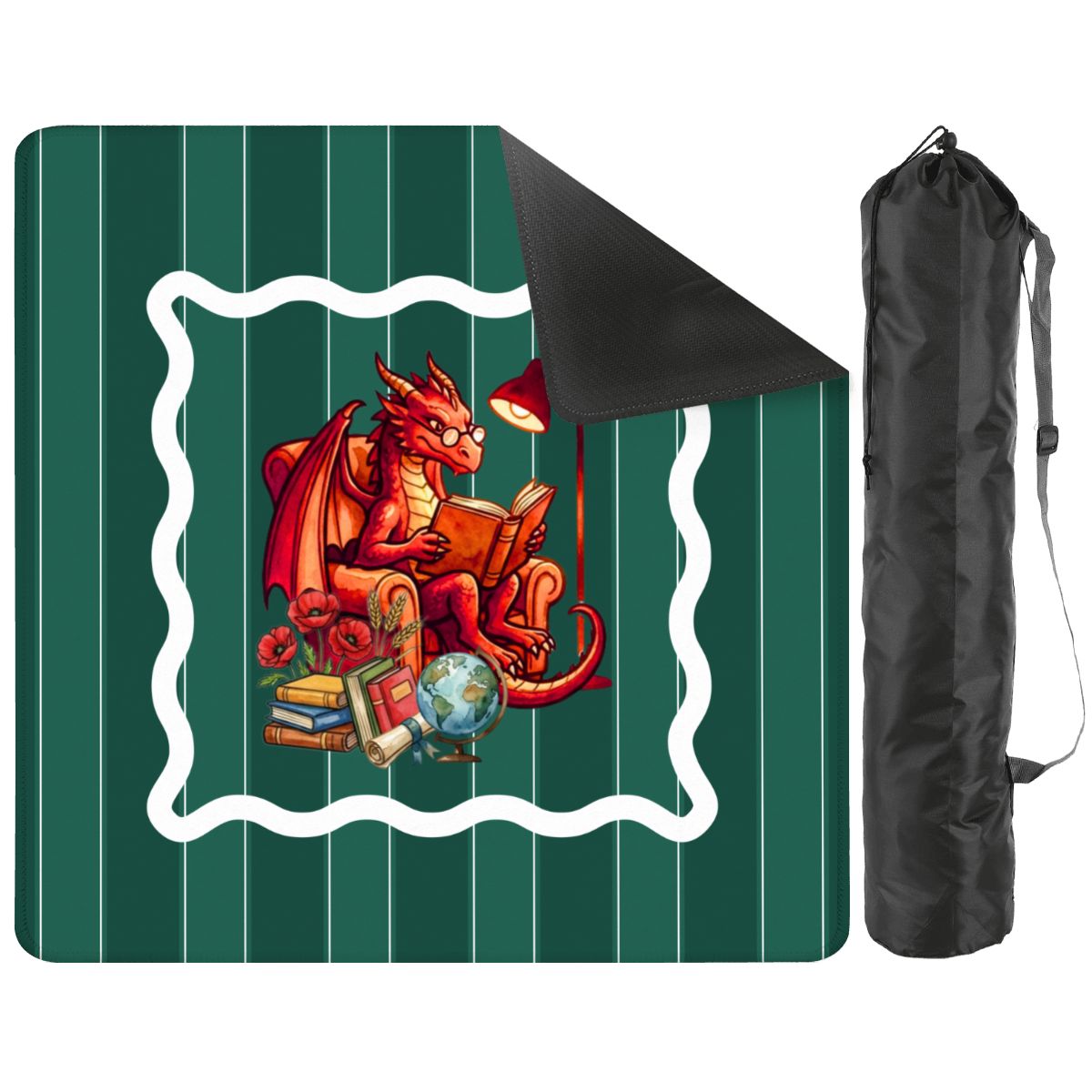 Dragon Tales Book Lover Mahjong Mat - Splash of Color Co.