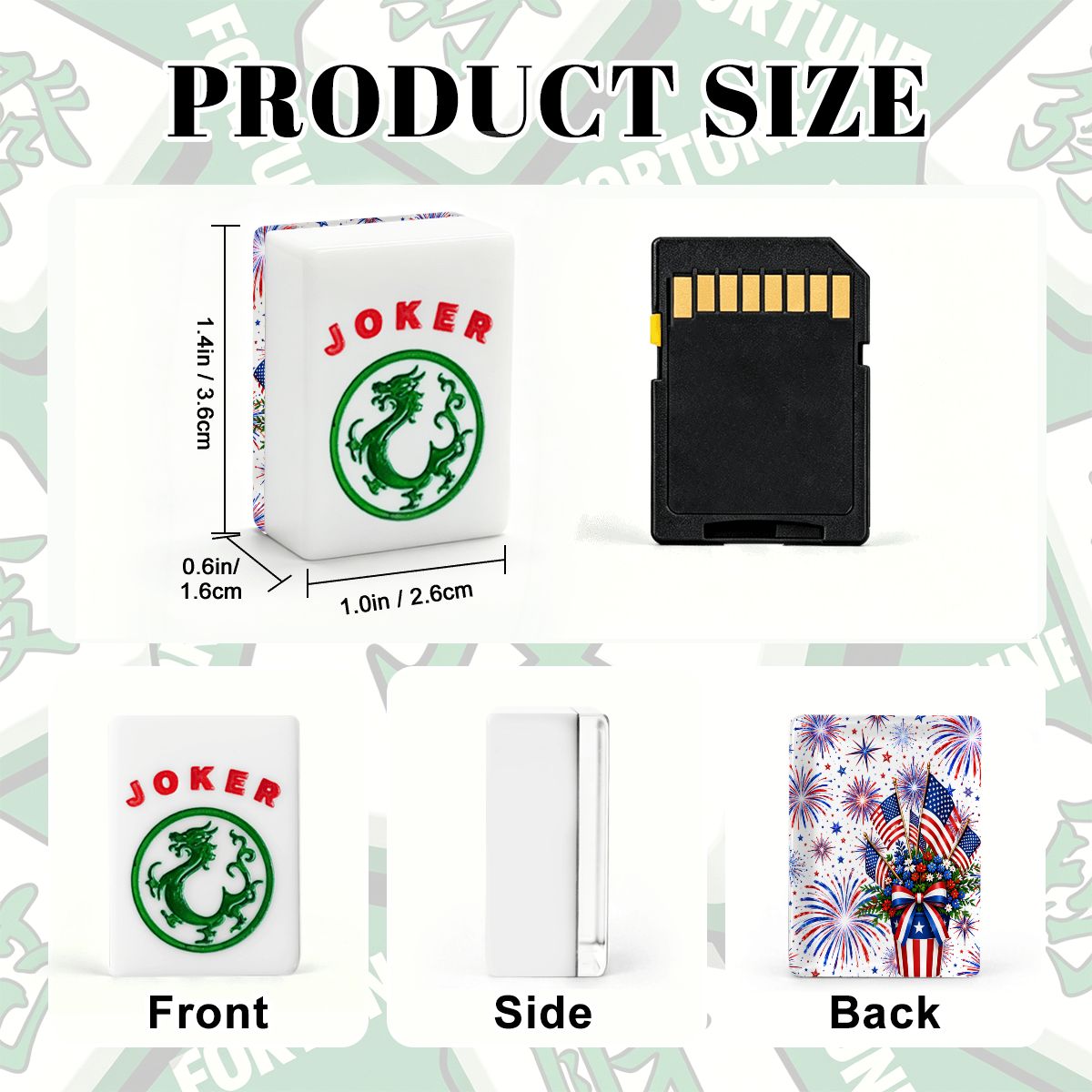 Starburst Americana Red White And Blue Patriotic American Mahjong Tiles And Carry Case - Splash Of Mahj And Color Co.