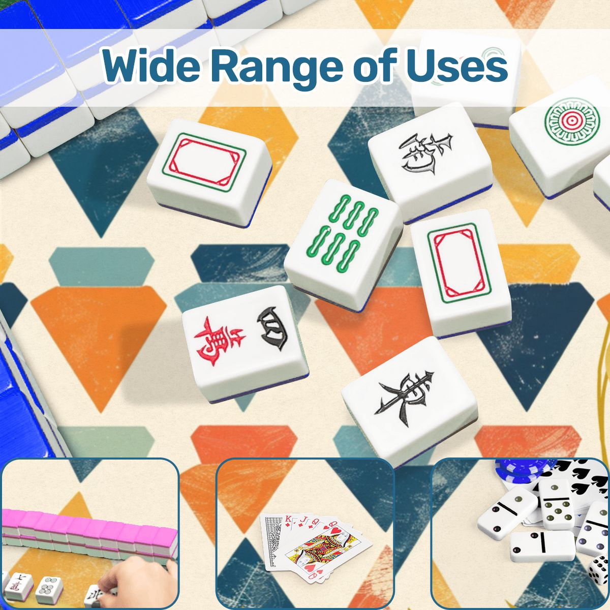 MODERN MAZAL Jewish Mahjong Mat - Splash of Color Co.