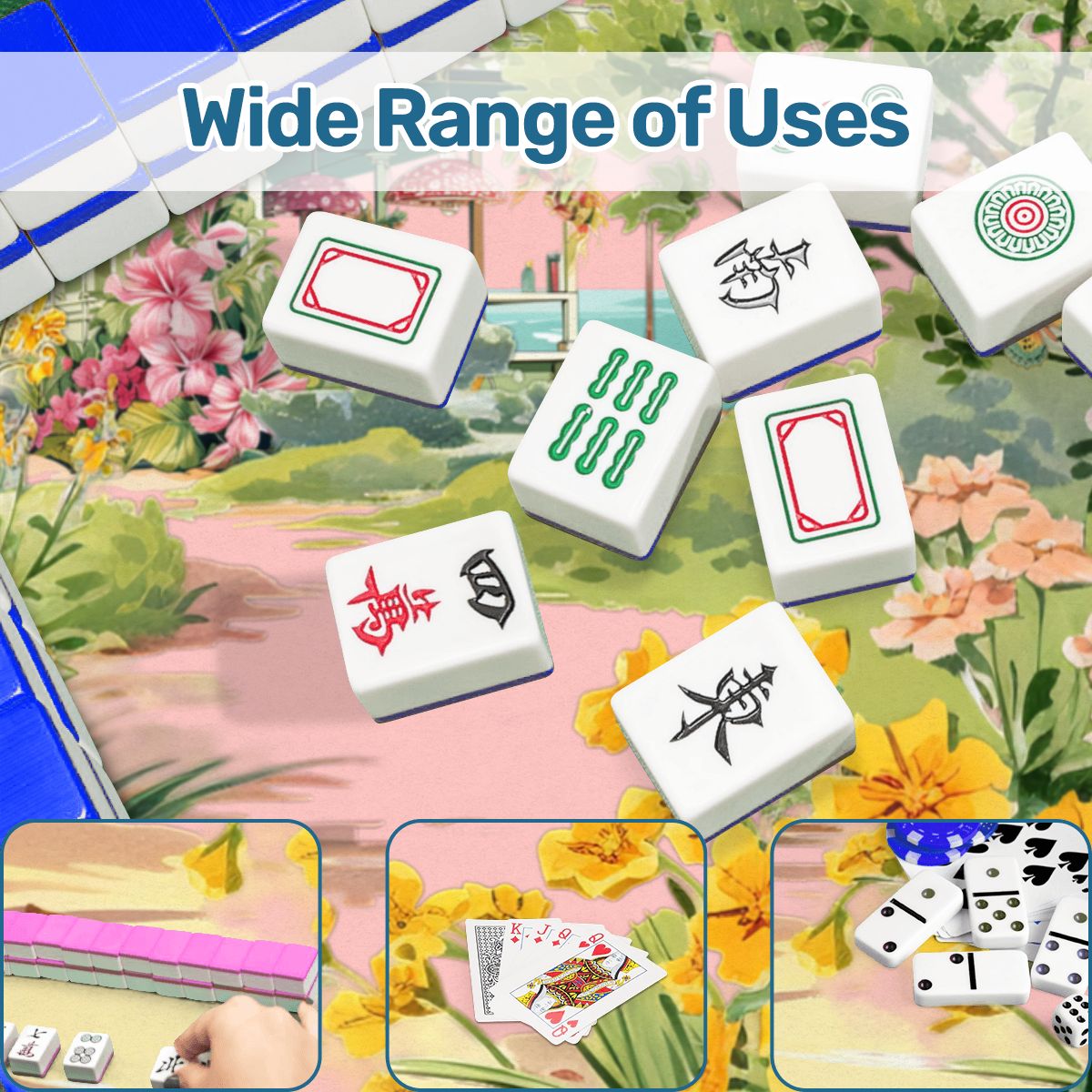 Bel Mar Heritage Florida Nostalgia Mahjong Mat - Splash of Color Co.