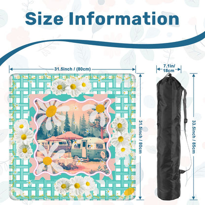 Glamper Boom Yesteryear Daisy Camping, Picnic Mahjong Mat - Splash of Color Co.