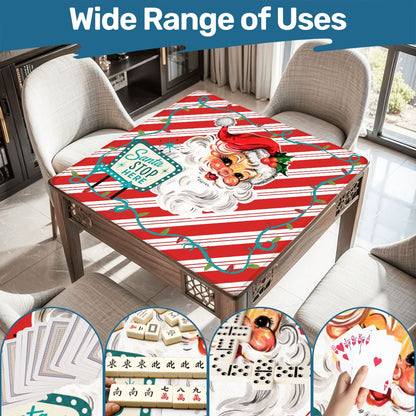 Santa Stop Here Mahjong Christmas Play Mat - Splash Of Mahj And Color Co.