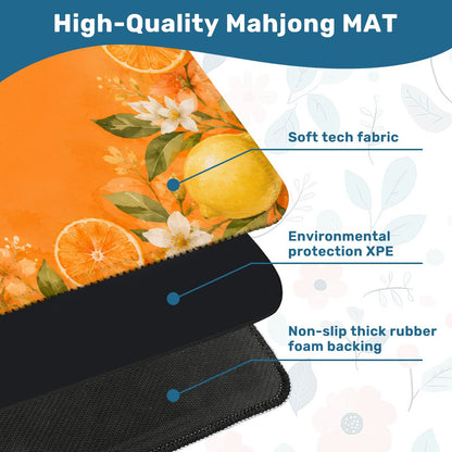 The Watercolor Citrus Grove Mahjong Mat