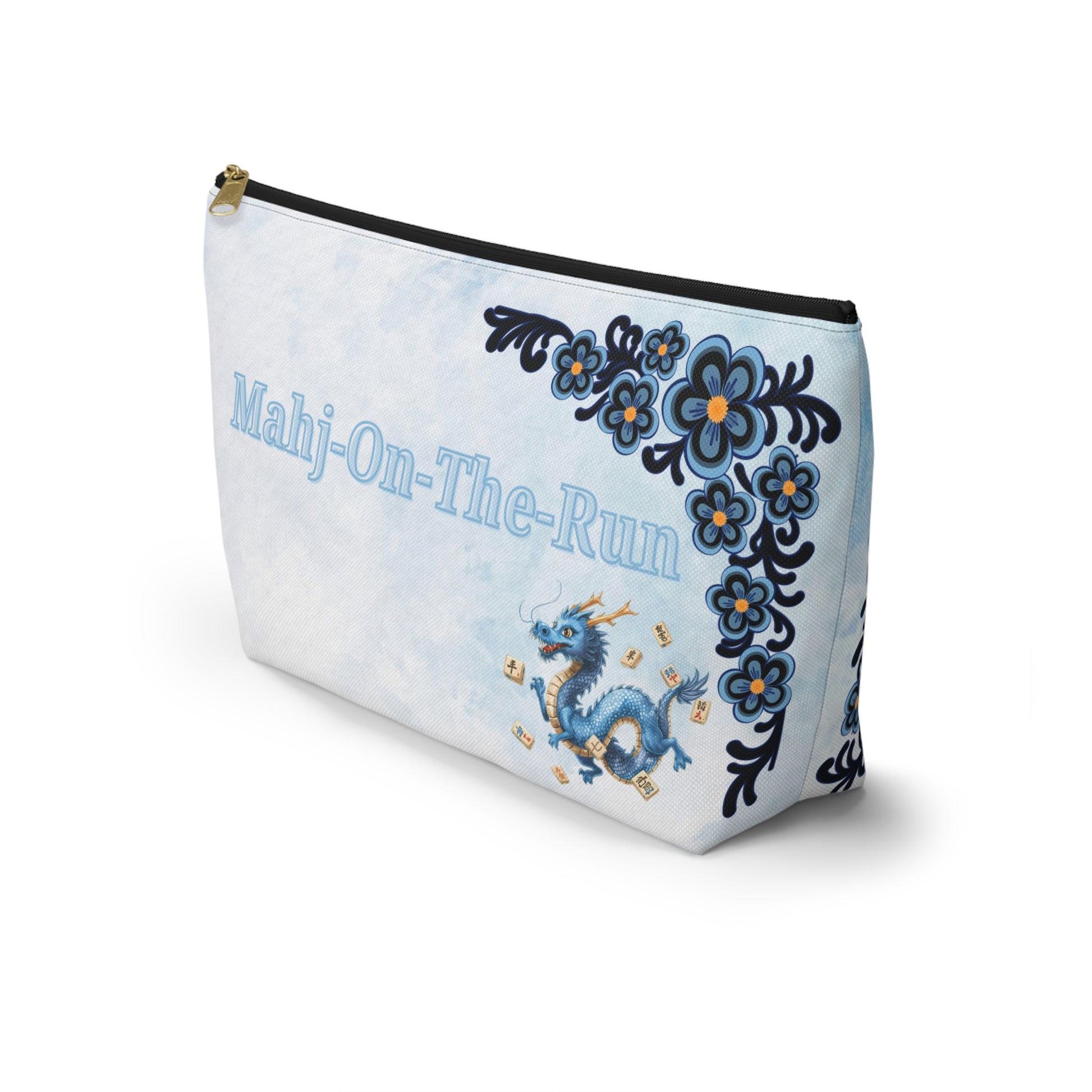 Mahj On The Run Mahjong Dragon Mini Travel Accessory Pouch - Splash of Color Co.