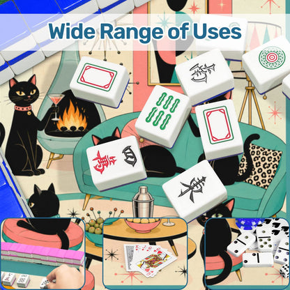 The Cool Cats Mahj Club Modcentric Mahjong Mat