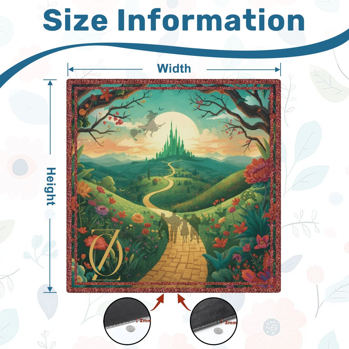 Magical Land Of Oz Mahjong Mat Sleek Surface - Splash Of Mahj And Color Co.