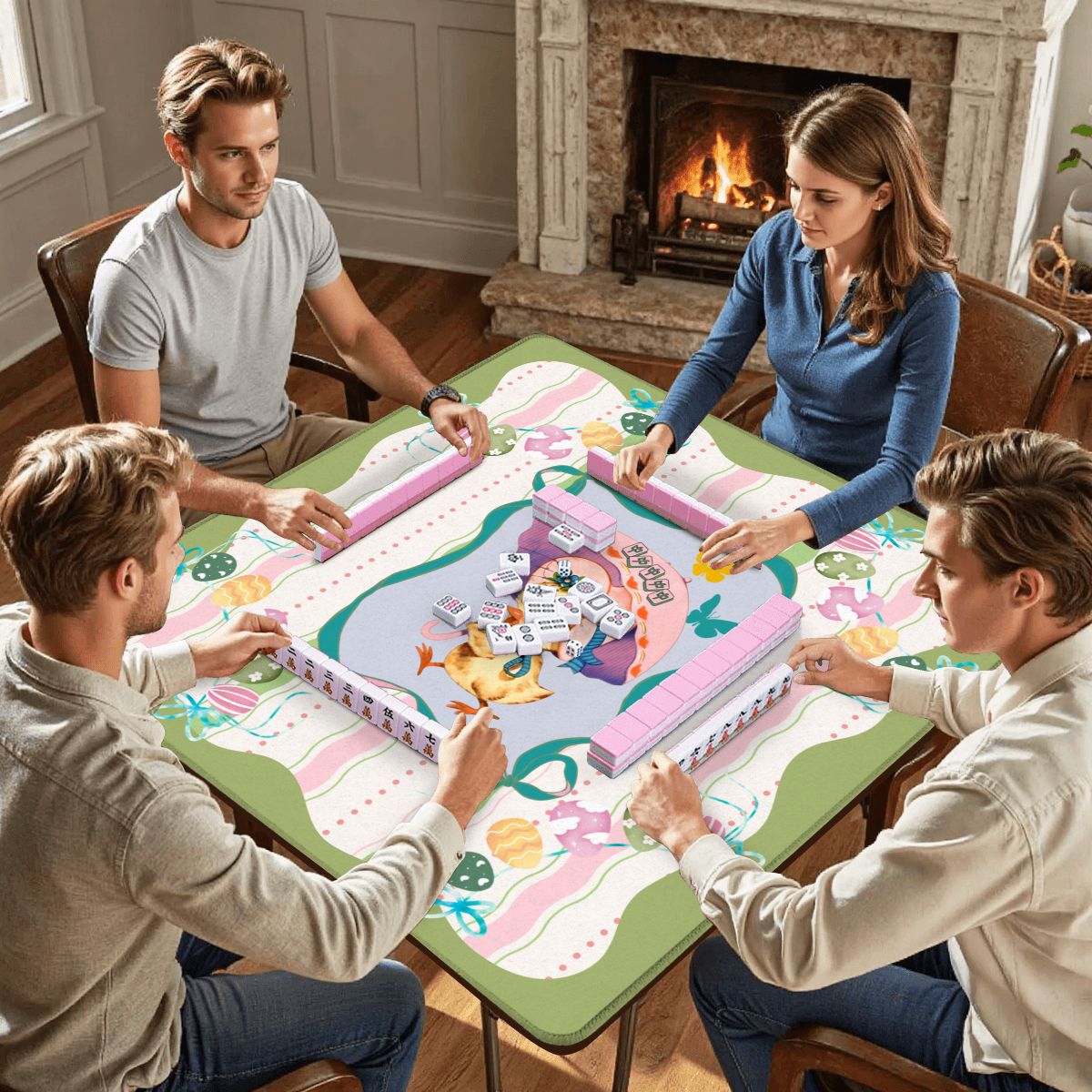 Chic & Giggles Springtime Bliss Mahjong Mat - Splash of Color Co.