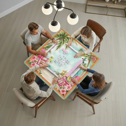 Southern Charm Tropical Island Vibes Mahjong Mat - Splash of Color Co.