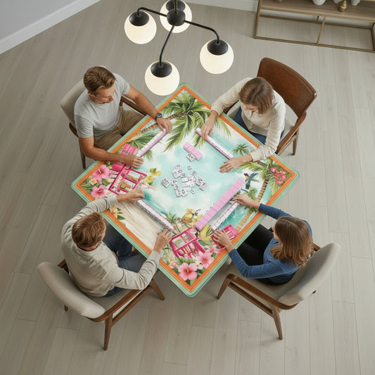 Southern Charm Tropical Island Vibes Mahjong Mat - Splash of Color Co.