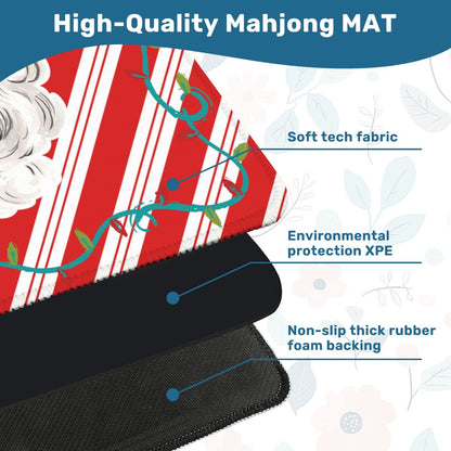 Santa Stop Here Mahjong Christmas Play Mat - Splash Of Mahj And Color Co.