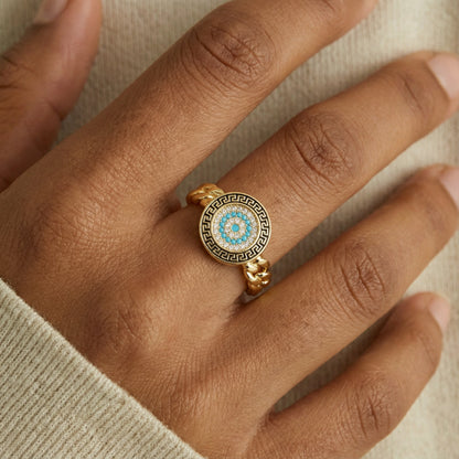 Medusa Guardian Ring - Splash Of Mahj And Color Co.