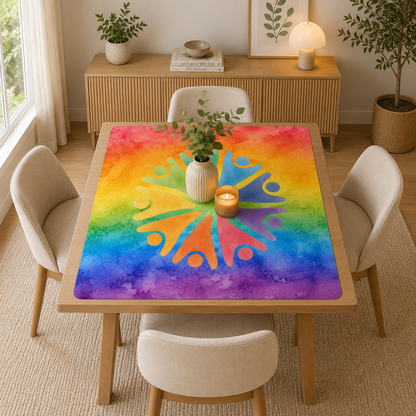 LGBTQ Rainbow Tie Dye Mahjong Mat