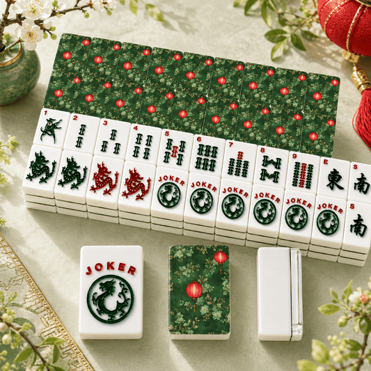 Chinese Lanterns American Mahjong Tiles And Carry Bag Set - Splash of Color Co.