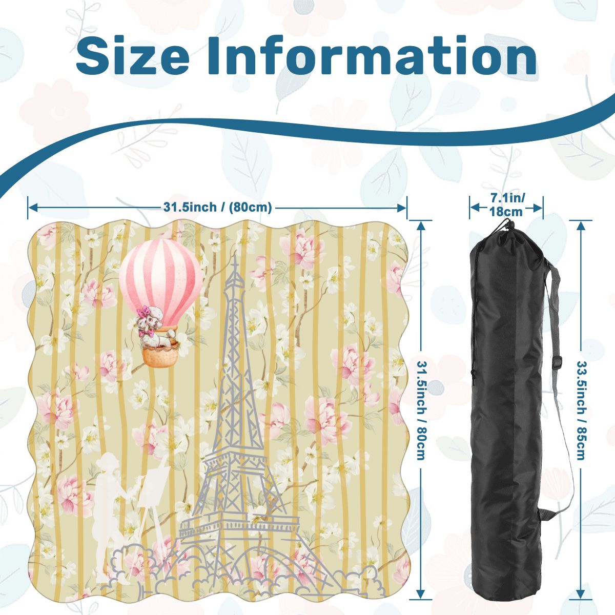 The French Connection Scalloped Mahjong Mat - Splash of Color Co.