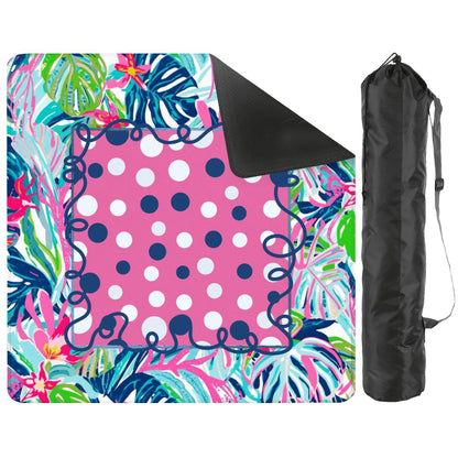 Preppy Pastel Polka Dot Mini Mahjong Mat - Splash of Color Co.