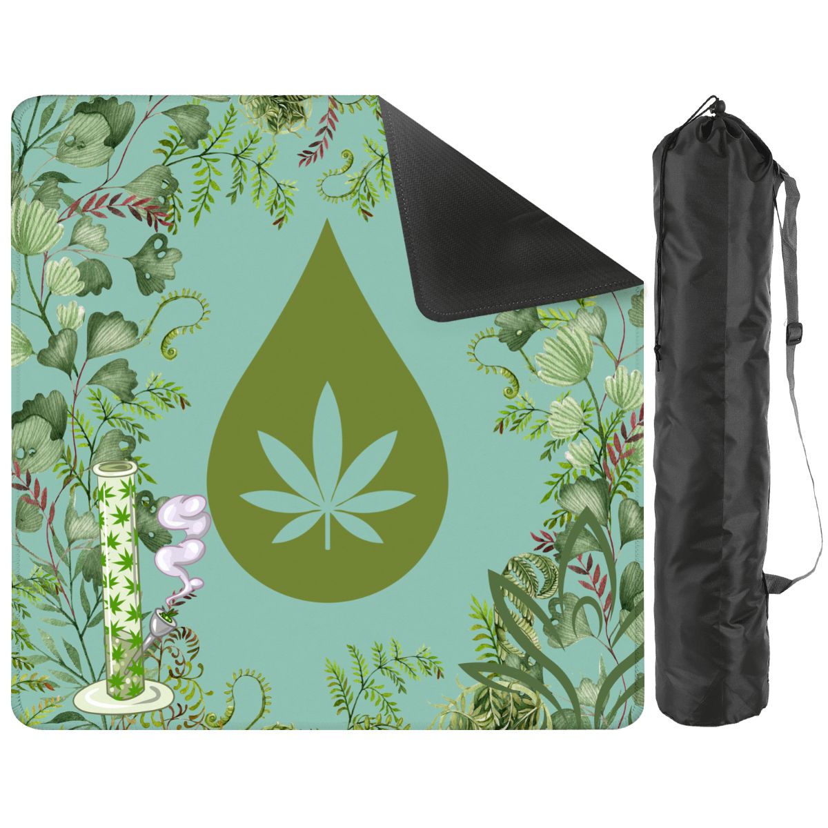 Kongs Bongs And Winds Cannabis Mahjong Mat - Splash of Color Co.