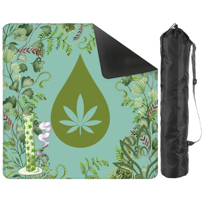 Kongs Bongs And Winds Cannabis Mahjong Mat - Splash of Color Co.