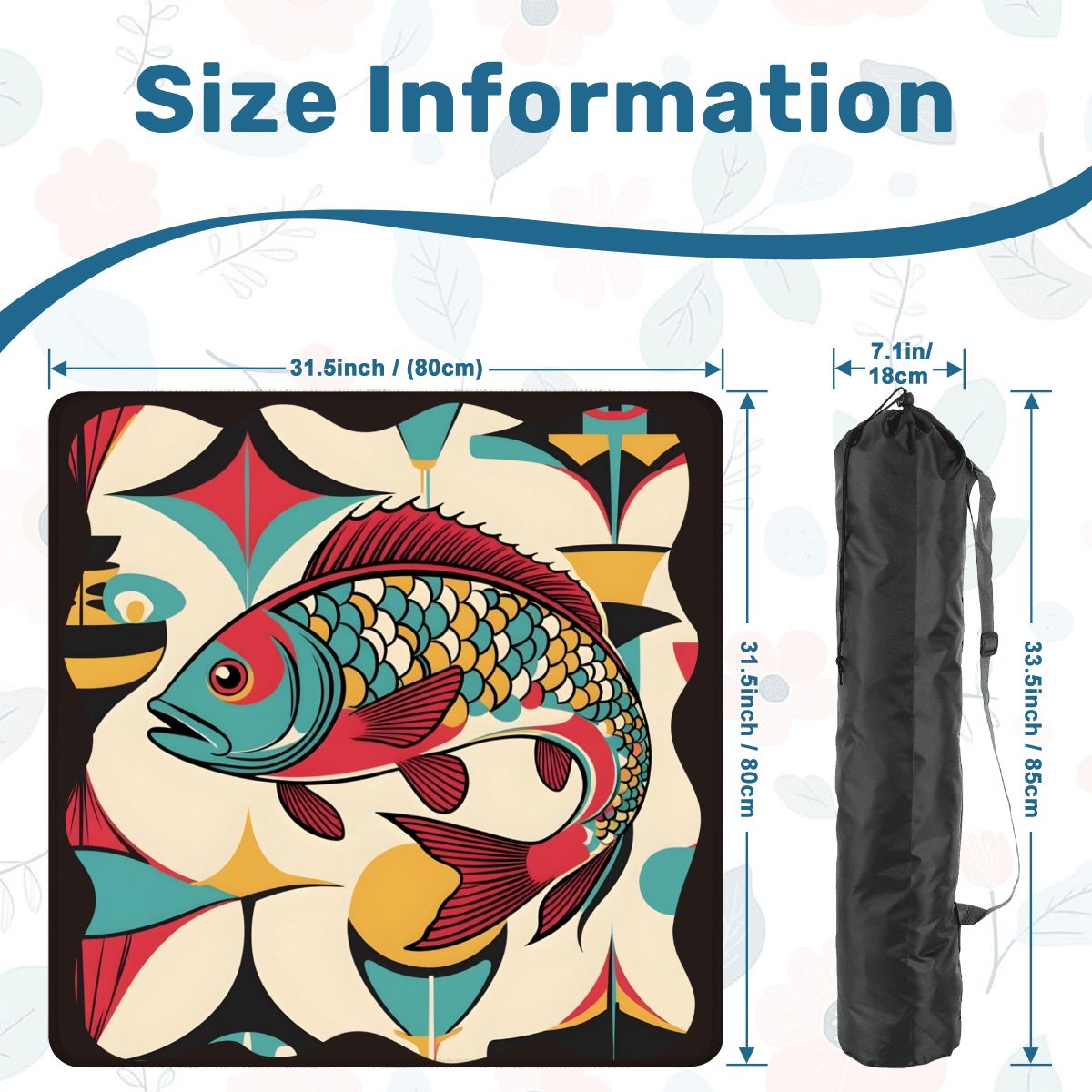 Lucky Fin Modern Mahjong Mat - Splash of Color Co.