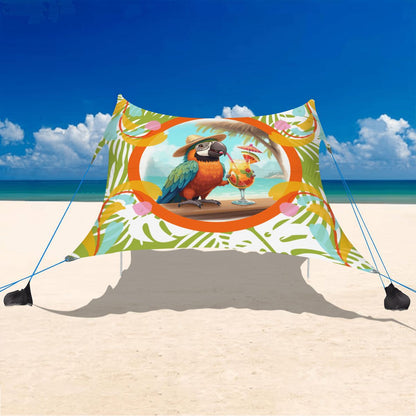 Tropical Toucan Beach Canopy - Splash of Color Co.
