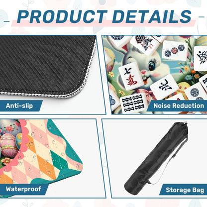 Hippity Hop Spring Bunny Mahjong Mat - Splash of Color Co.