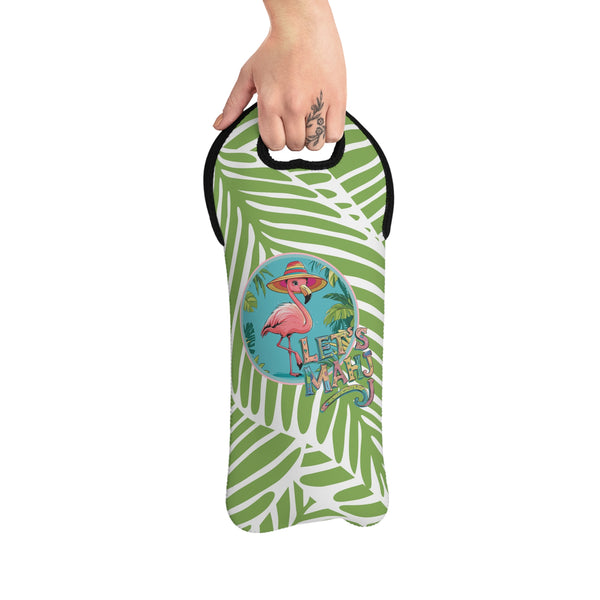 Wine Tote — Tropical Flamingo 