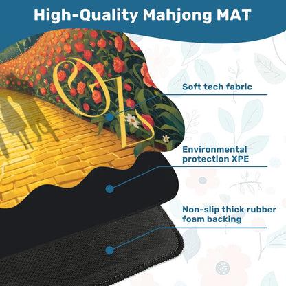 Wizard Of Oz Scalloped Mahjong Mat