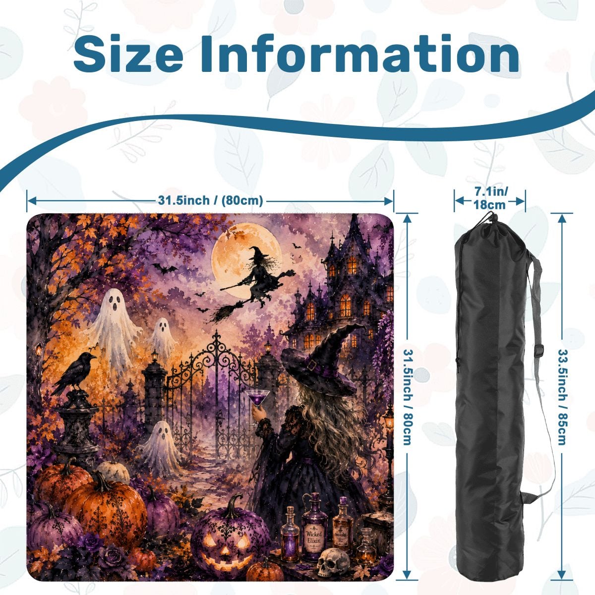 It Twas The Night Before Halloween Wicked Mahjong Mat