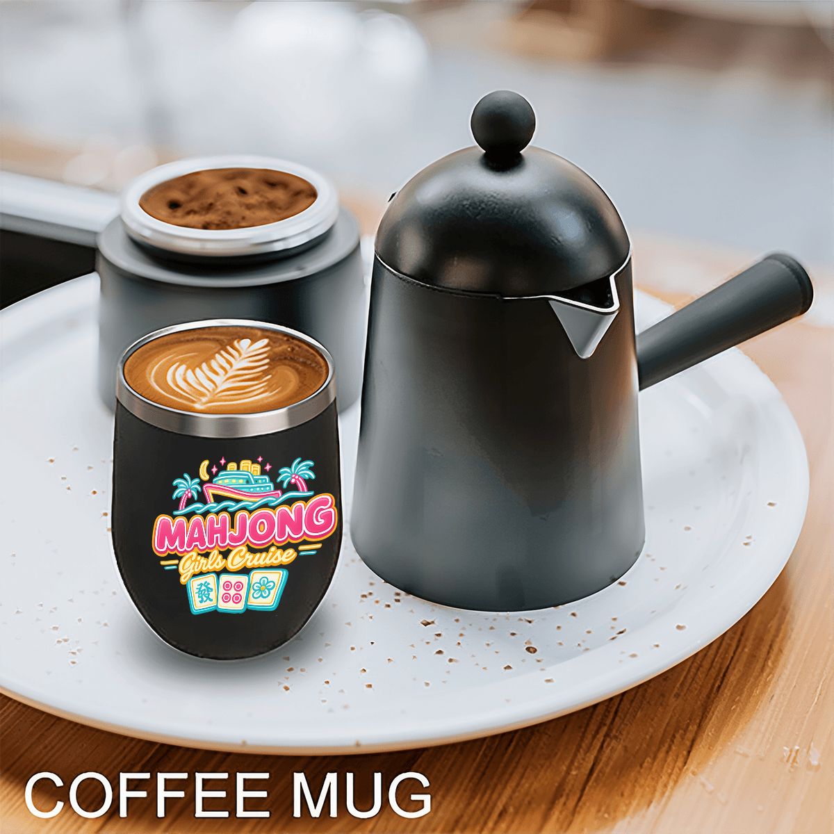 Mahjong Girls Cruise Egg - Shaped Tumbler - Splash of Color Co.