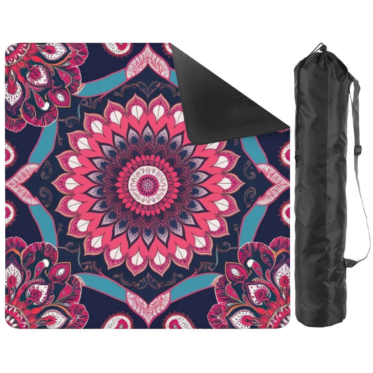 Boho Mandala, Pink, Purple Mahjong Mat - Splash of Color Co.