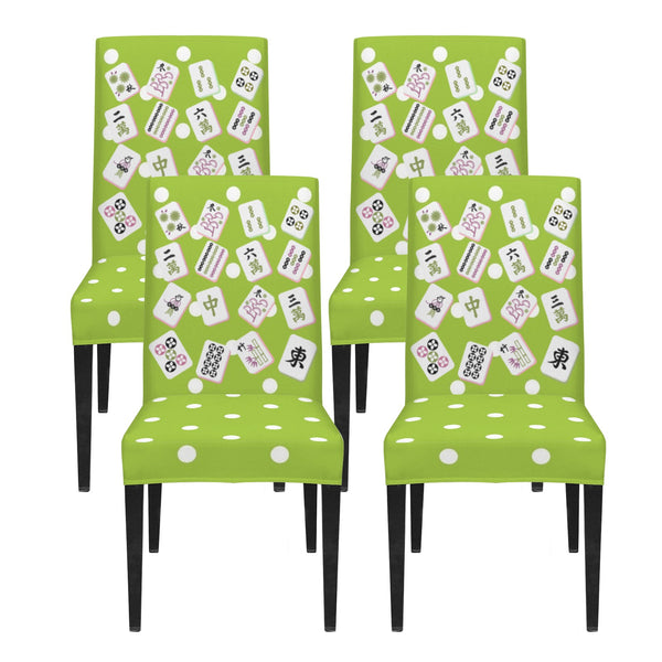 Funny Mahjong, Don't Stare At My Rack Chair Covers Custom Chair Cover - Splash of Color Co.